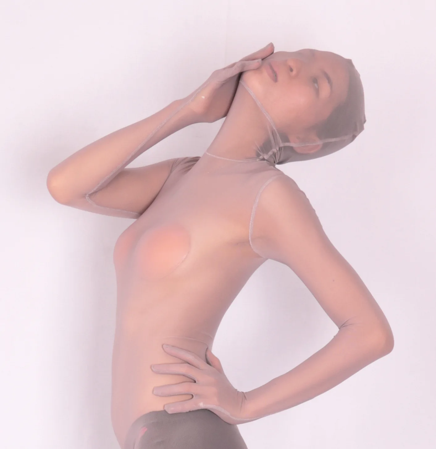 LinvMe Women Solid Sheer Mesh Zentai Sexy Full Bodysuit Second Skin Suit cosplay costume,adult unitard,latex lingerie,mens bondage lingerie,sexy fetish wear
