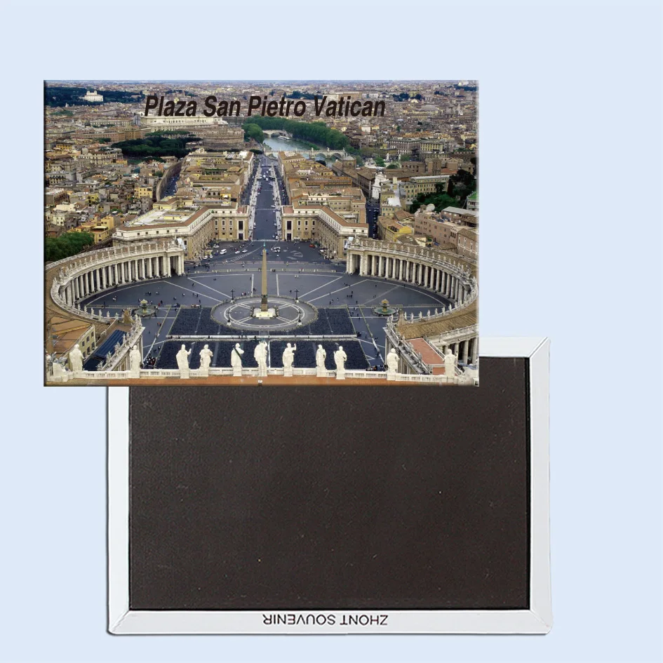 Travel Refrigerator Magnets 78 54mm Plaza San Pietro Vatican City