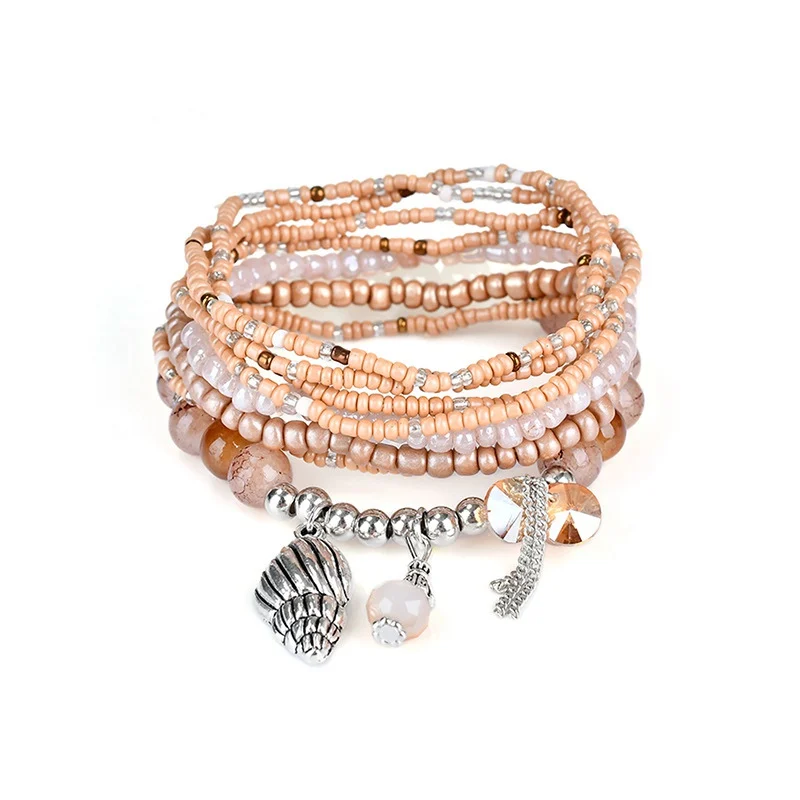 Женские многослойные Подвески с искусственным жемчугом FUNIQUE Sea Bohemian Style летние