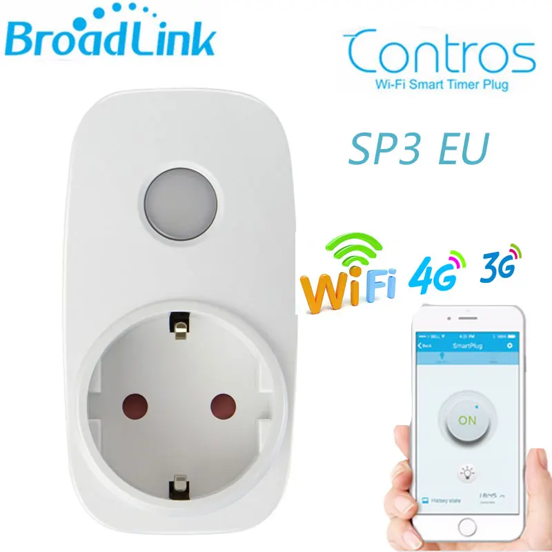 Broadlink SP3 EU Wifi Smart Power Socket,Controls SP Mini 3500W 16A Time Wireless Remote Wall Plug For IOS Andriod Smart Home Broadlink SP3 EU Wifi Smart Power Socket,Controls SP Mini 3500W 16A Time Wireless Remote Wall Plug For IOS Andriod Smart Home