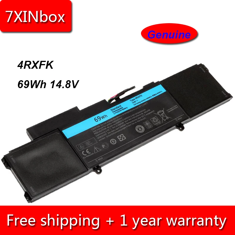 7XINbox 69Wh 14 8 V подлинный 4RXFK C1JKH FFK56 Аккумулятор для ноутбука Dell XPS L421X 14-L421x серия Ultrabook