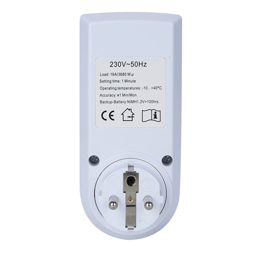 Цифровой таймер разъем Кухня розетка 230V 50HZ 12/24 час программируемый ЕС штекер