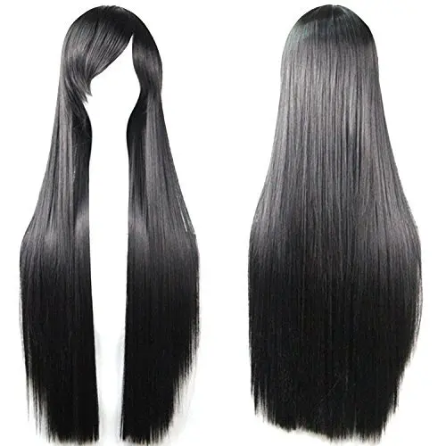 

Long Straight Anime Cosplay Wigs 80cm(Black) Suitable For Female