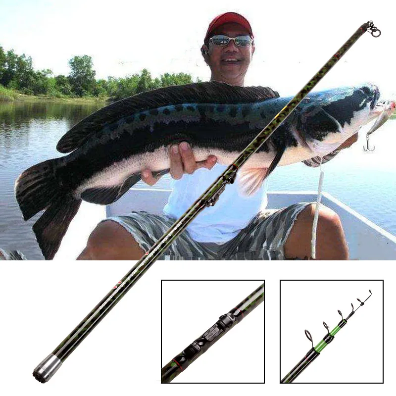 YIYI 30 rod 99% Carbon Fiber Telescopic carp Fishing Rod 4 5 6m 115cm 10-40g Sea Rods Spinning bolo | Спорт и развлечения
