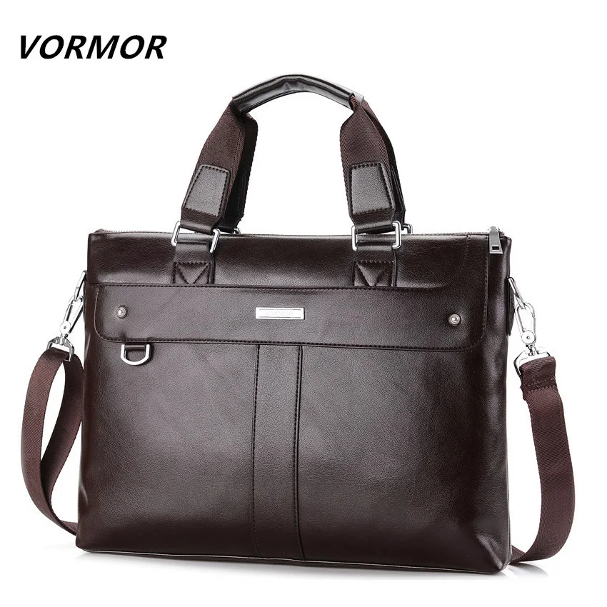 Image 2015 Men Casual Briefcase Business Shoulder Genuine Leather Messenger Bags Computer Laptop Handbag Bag Men s Travel Bags NBB235