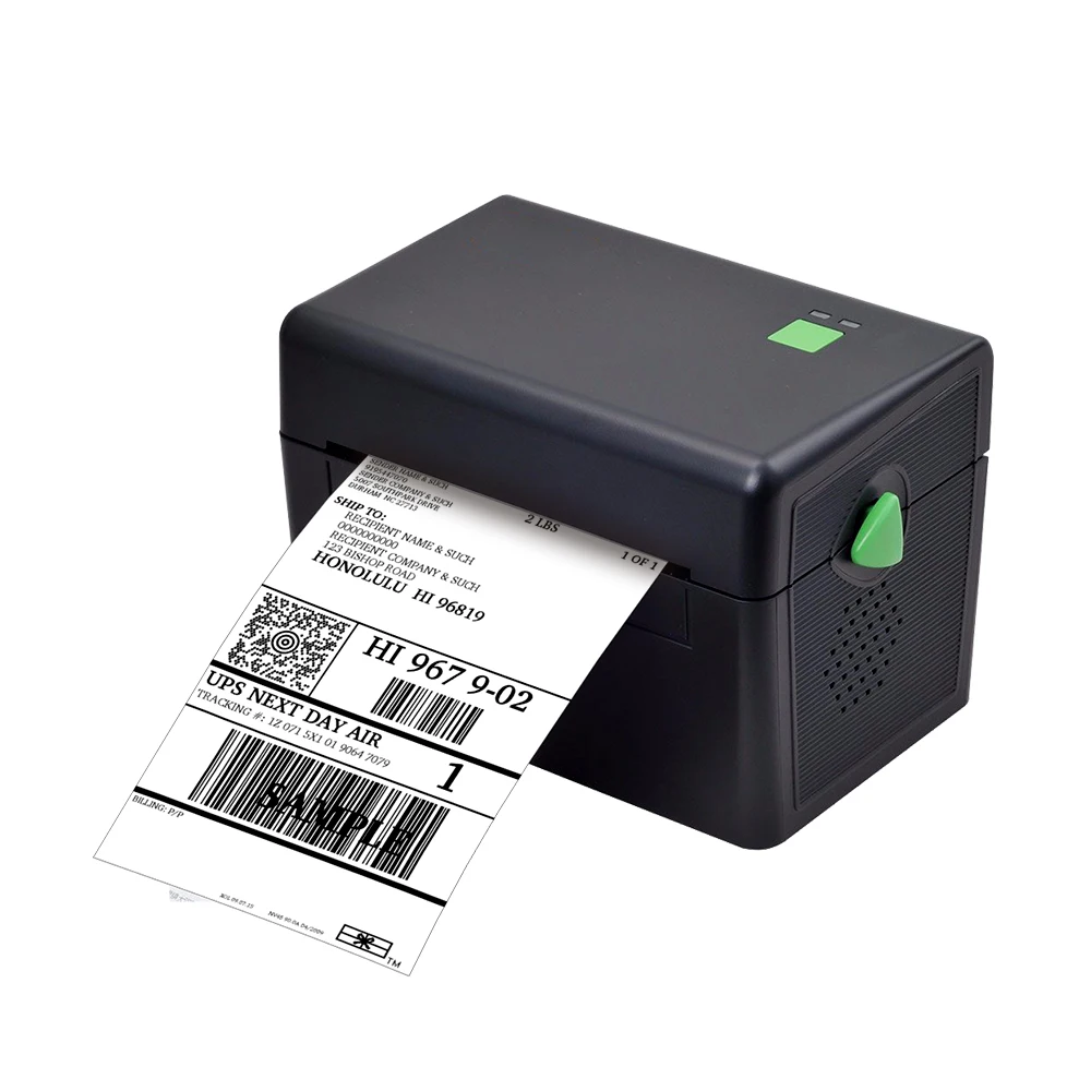 معلما طابعة حرارية مع جودة عالية 108 مللي متر 4 بوصة التسمية الحرارية طابعة باركود USB ميناء MHT-DT108B