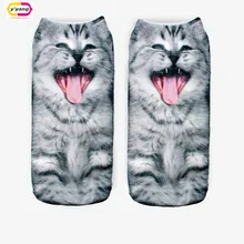 20 Colors You can choose 3D Print Animal women Socks Casual cartoon Socks Unisex Low Cut Ankle Socks