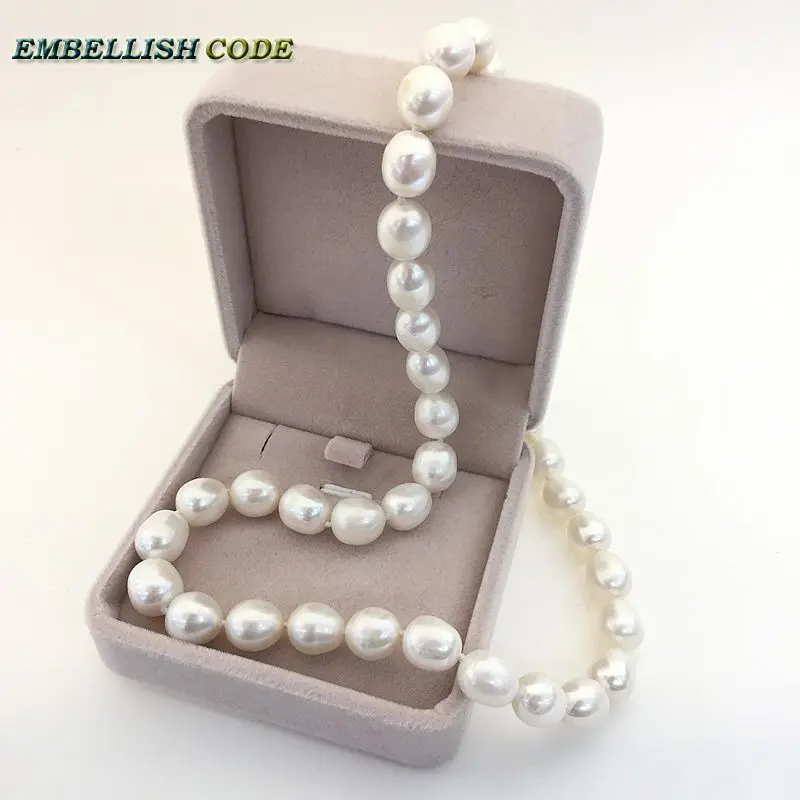 Low Price 9-10mm White Pearl Necklace 