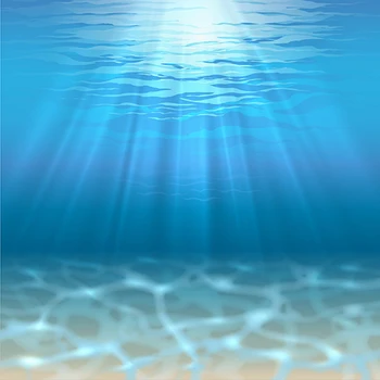 

Sun Light Blue Water Under The Ocean Sea Photography Backgrounds Vinyl cloth High quality Computer printed wall backdrops