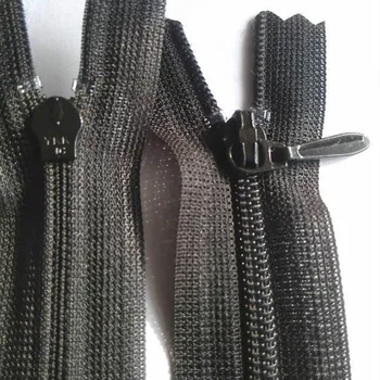 

100 Pcs/lot Cheap Stocked Ykk Zipper Black Nylon Coil Lace Close End 16cm for Skirt Pants Cushion Pillow Collar Wholesale