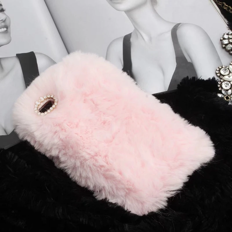 Furry Plush sFor Coque Huawei P10 Lite Case Huwawei Soft Silicon Hairy Back Cover For Capinha Etui |