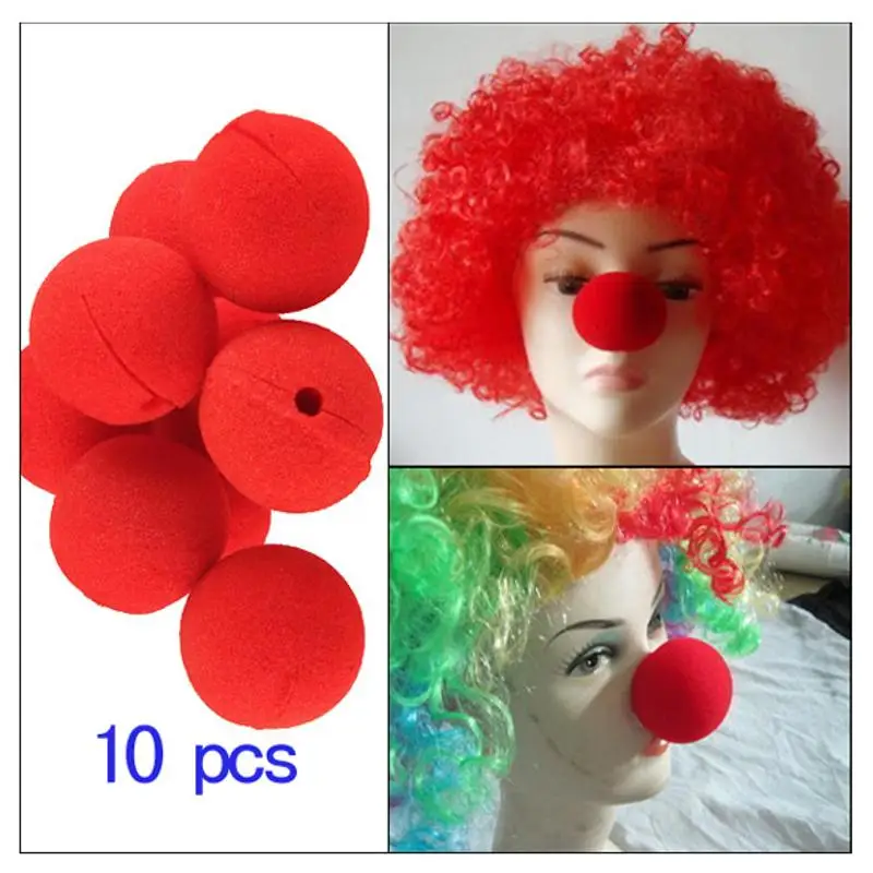 

10PCS/Lots Magic Party Red Clown Nose Sponge Ball Halloween Masquerade Costume Ball Party Masks Decor Asquerade Special Occasion