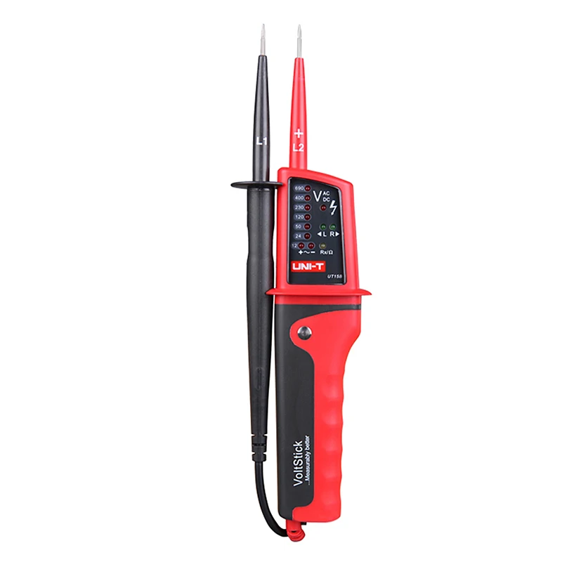 

UNI-T UT15B voltmeter IP65 Waterproof Multifunction Detectors Voltage Tester Pen Meters Beeper and LED Light Indicator high