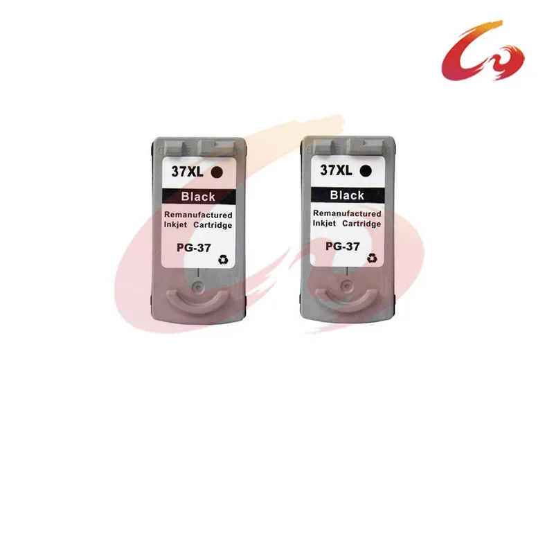 

2 pcs Ink Cartridge for Canon PG 37 black For Canon PIXMA MP140 MP190 MP210 MP220 MP420 ip1800 iP1900 iP2500 iP2600 MX300 MX310