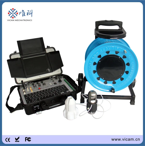 

100m underwater submersible video camera Borehole camera, water well camera for underground water detection V8-3288PT-2