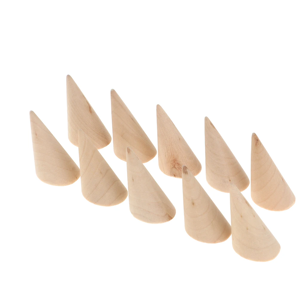 MagiDeal 10Pcs Finger Ring Display Stand Jewelry Earrings Bangles Necklace Bracelets Show Bracket