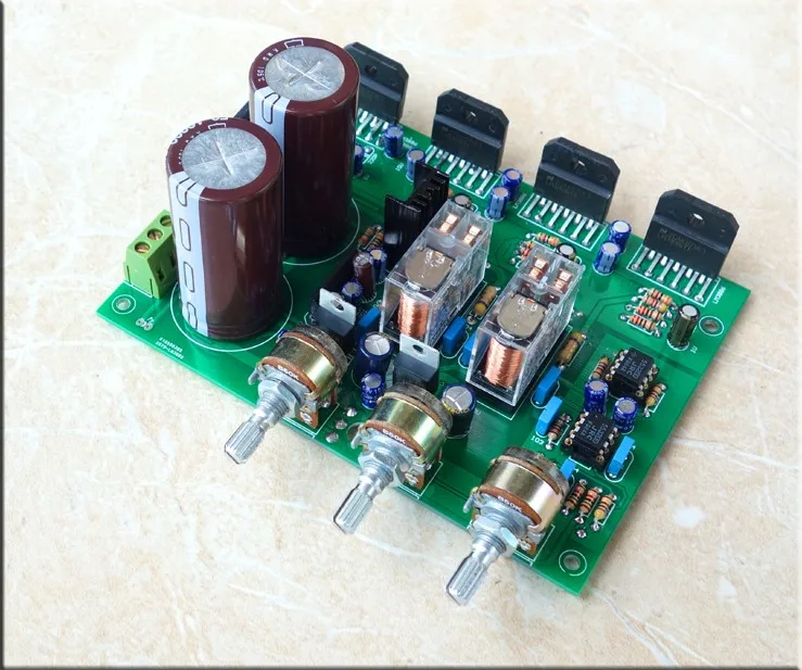 

LM3886 discrete subwoofer 2.1 power amplifier board kit with Bluetooth preamp board