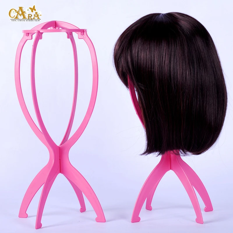 Wig Stands 1Pcs Folding Plastic Wig Stand Stable Durable Hair Support