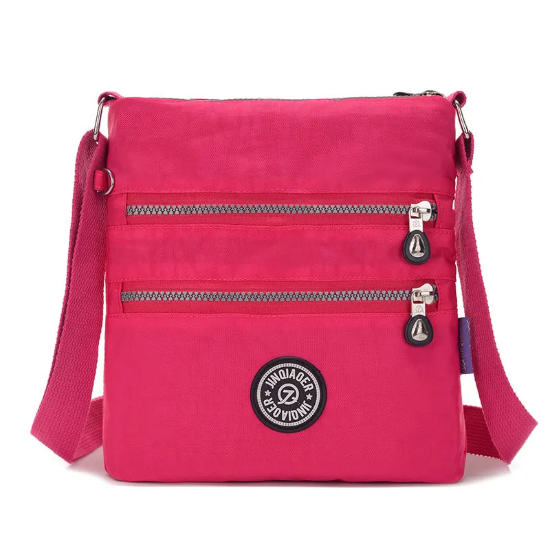 

JINQIAOER brand Small Nylon Messenger Bag Women Waterproof Crossbody Bags Double Layer Satchels Shoulder Bag For Iphone Bolsa