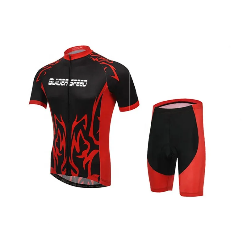 

GUIDER SPEED Free Design Coolmax Short Sleeve Compression Custom cycling kits
