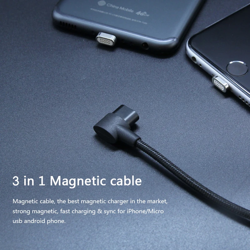 CANDYEIC Micro USB TYPE-C Магнитный кабель для iPhone huawei samsung Xiaomi OPPO VIVO OnePlus 6 zte Nokia Зарядное устройство данных телефон шнур