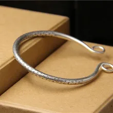 Adjustable 990 Silver Bangles Charm Bracelet & Bangle for Lovers Tight Hoop Bangle Jewelry Accessories Adjustable 990 Silver Bangles Charm Bracelet & Bangle for Lovers Tight Hoop Bangle Jewelry Accessories