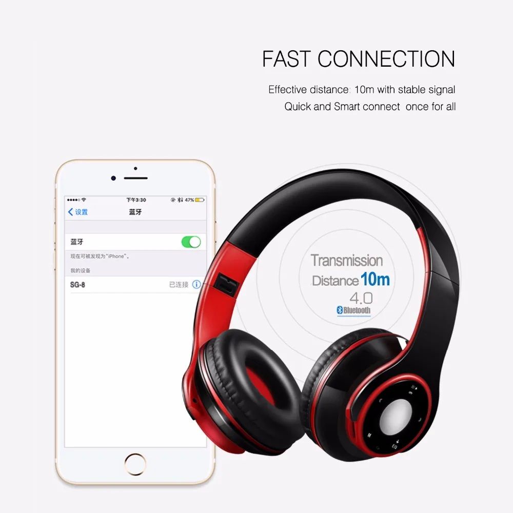 Беспроводные стереонаушники Bluetooth портативные пассивные шумоизоляционные