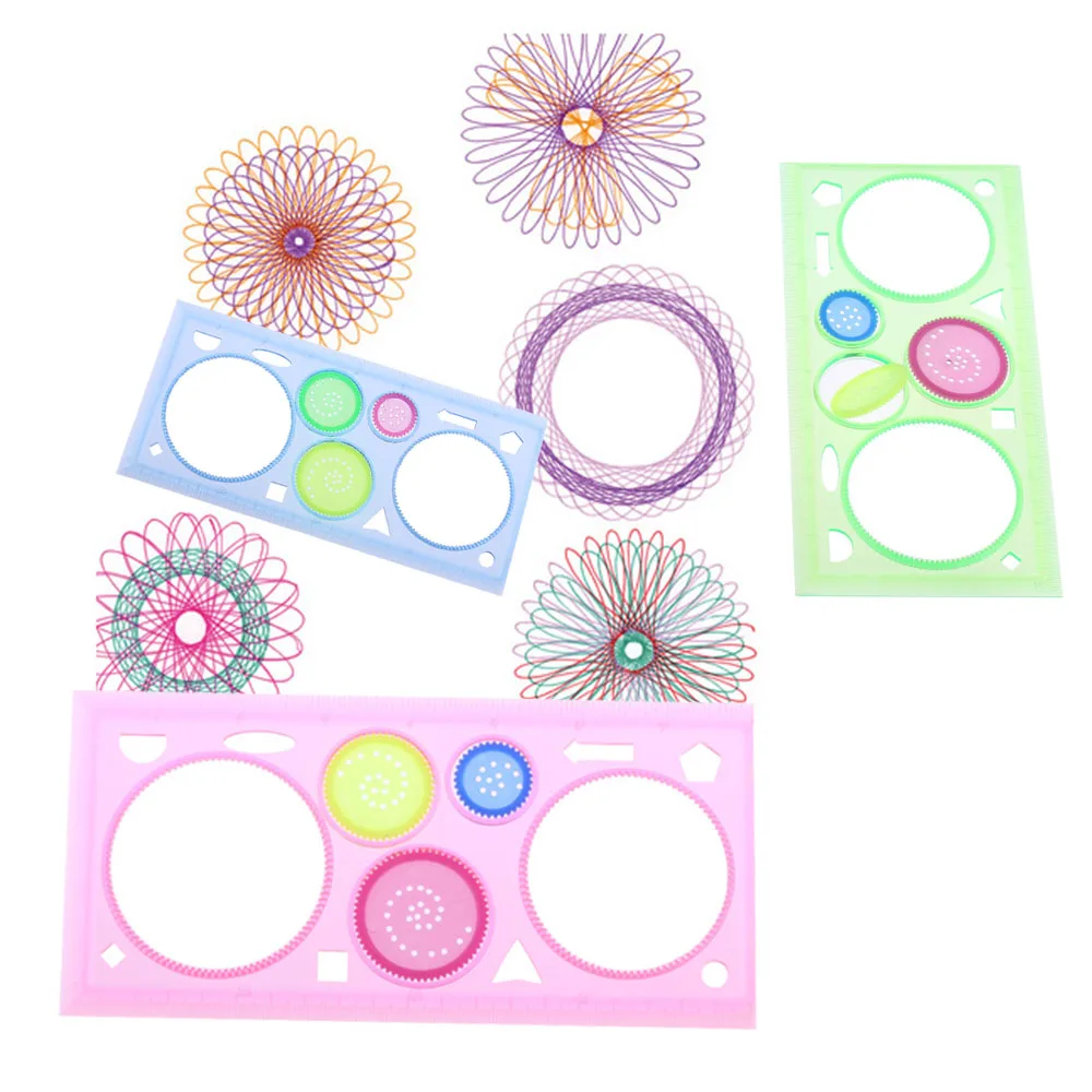 

Random Color!!! 1PC HOT Classic Geometric Spirograph Ruler Drafting Stencil Spiral Tool Drawing Art Stationery Supplies