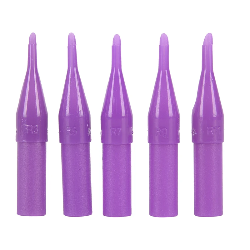 50pcs Round Tip Tattoo Disposable Nozzle Tip 3/5/7/9/11R Tattoo Needle Permanent Makeup Cartridge Needles For Tattoo Machine Kit