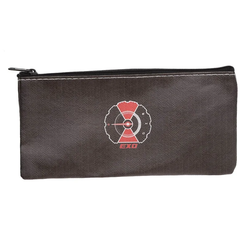 

1 Pcs K-POP Simple EXO TWICE BLACKPINK PU Pencil Case Makeup Pouch Organizer Pen Bag Fans Stationery Student Kids Fans Gifts