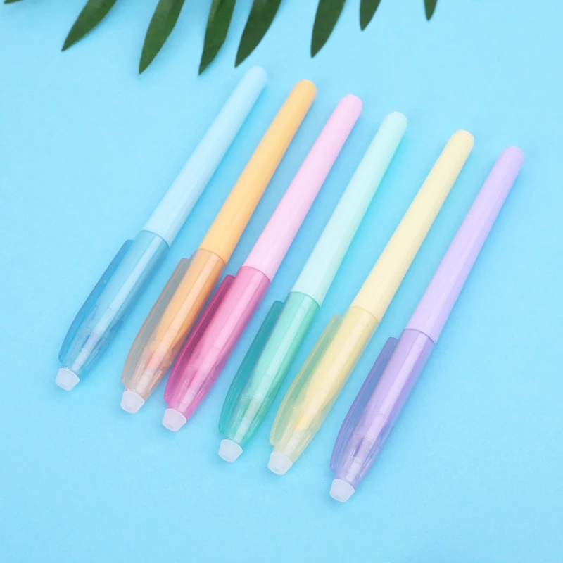 

6 Color Erasable Highlighter Fluorescent Liquid Chalk Marker Pen Stationery