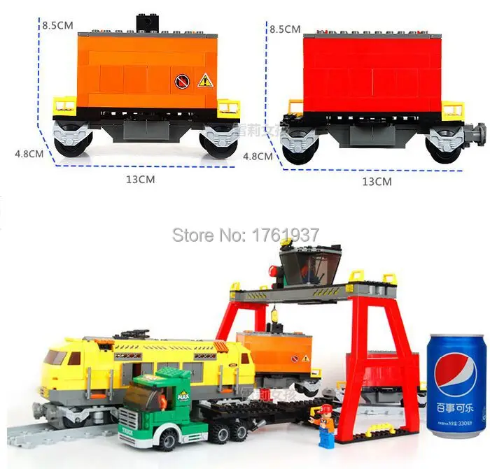 Ausini строительные блоки 792 шт. грузовые поезд и строительные блоки наборы Модель Обучающие игрушки "Сделай своими руками" кирпичи загрузка-станция