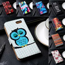 Luxury PU Leather Mobile Phone Cases For Fly Cirrus 4 FS507 5.0 inch Cover With Card Holders Anti-Knock Phone Holster Bags