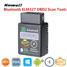KOWELL Мини ELM327 автомобильный OBD2 CAN BUS сканер инструмент с функцией Bluetooth OBDII Умный интеллектуальный диагностический поддерживает чип супер