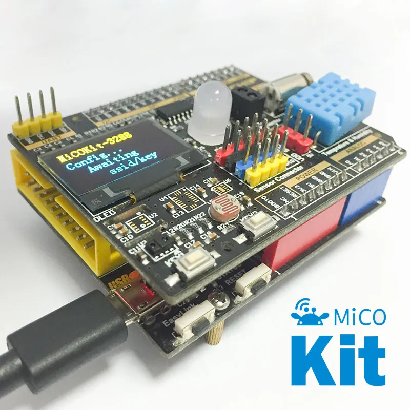 

MiCOKit-3165 development kit, wireless WiFi networking intelligent hardware development board