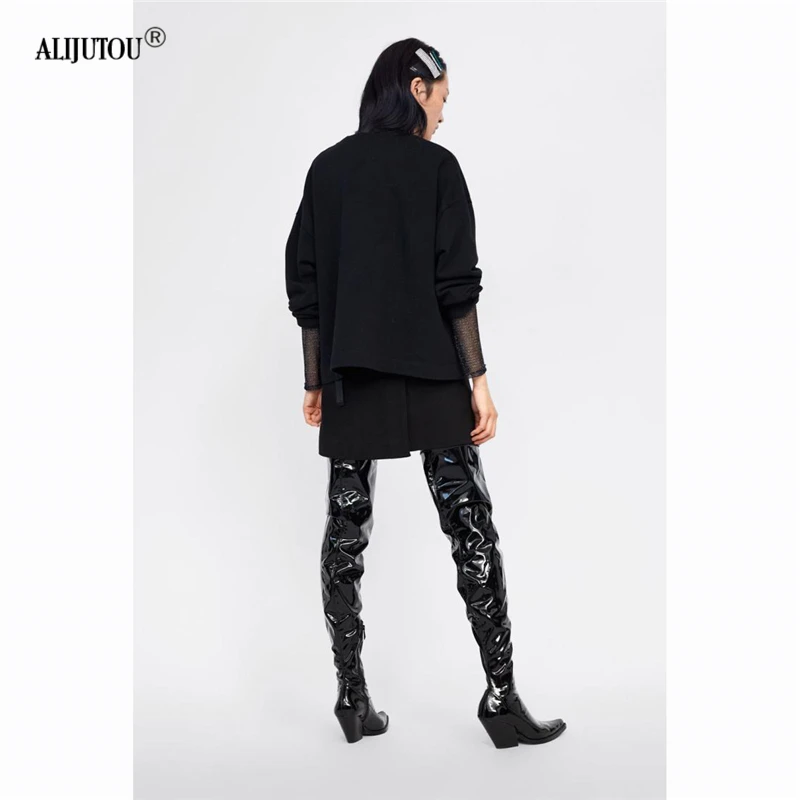 zaraing Dumbo hoodies women 2019 Spring print Cartoon Animal Casual Sweatshirts Women O Neck Long Sleeve Streetwear Sweat Female