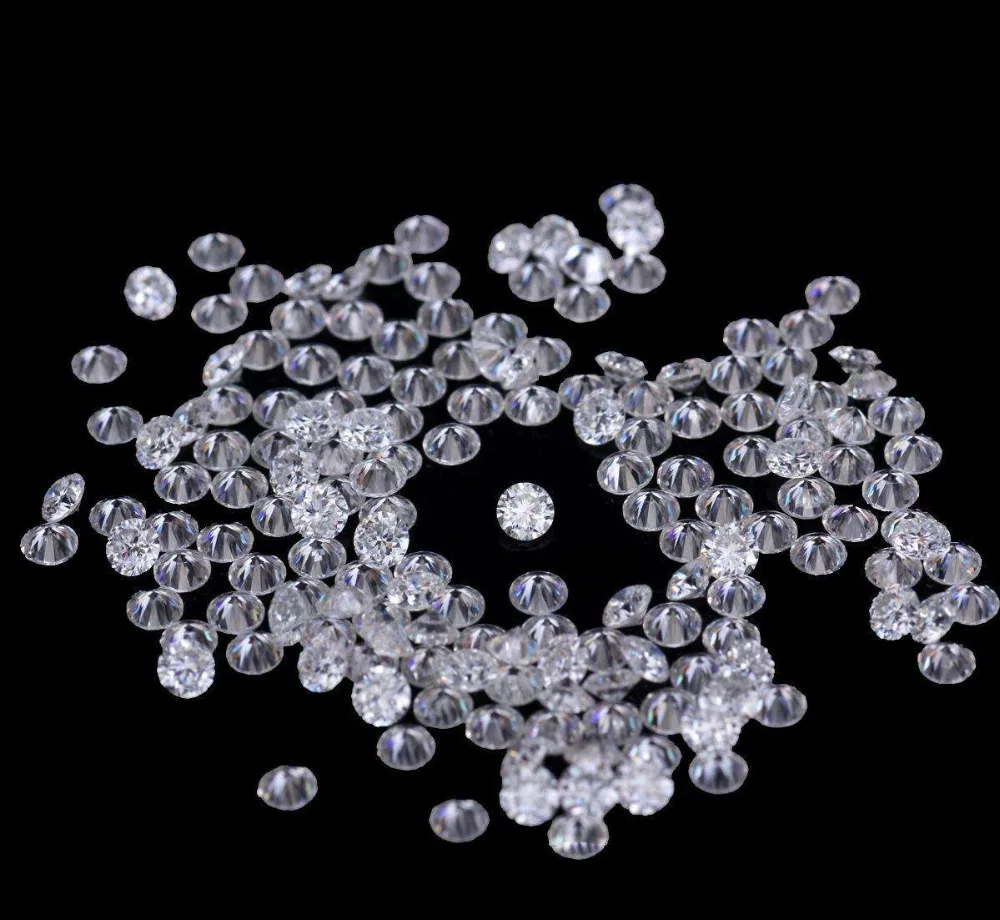 2 5 мм круглый углерод свободный Тест Положительный бренд VS1 G цвет Moissanite алмаз