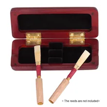 Лидер продаж, твердый деревянный чехол oboe Reed, деревянный держатель, коробка из кленового дерева для 2 шт трости для гобоя