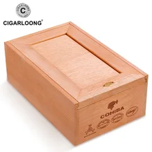 CIGARLOONG, коробка для сигар, хьюмидор, кедровое дерево, гимидор, безболезненная коробка для алкоголя, 50 упаковок, CA-4007