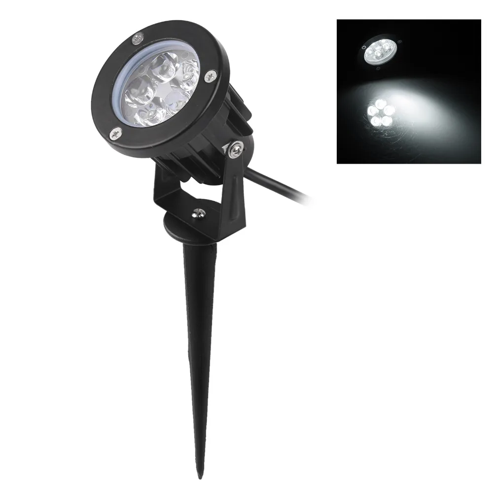 LED Lawn Lamp 5W Flood Light Spotlight Lamp 60 degrees Beam Angle with Spike Waterproof IP65