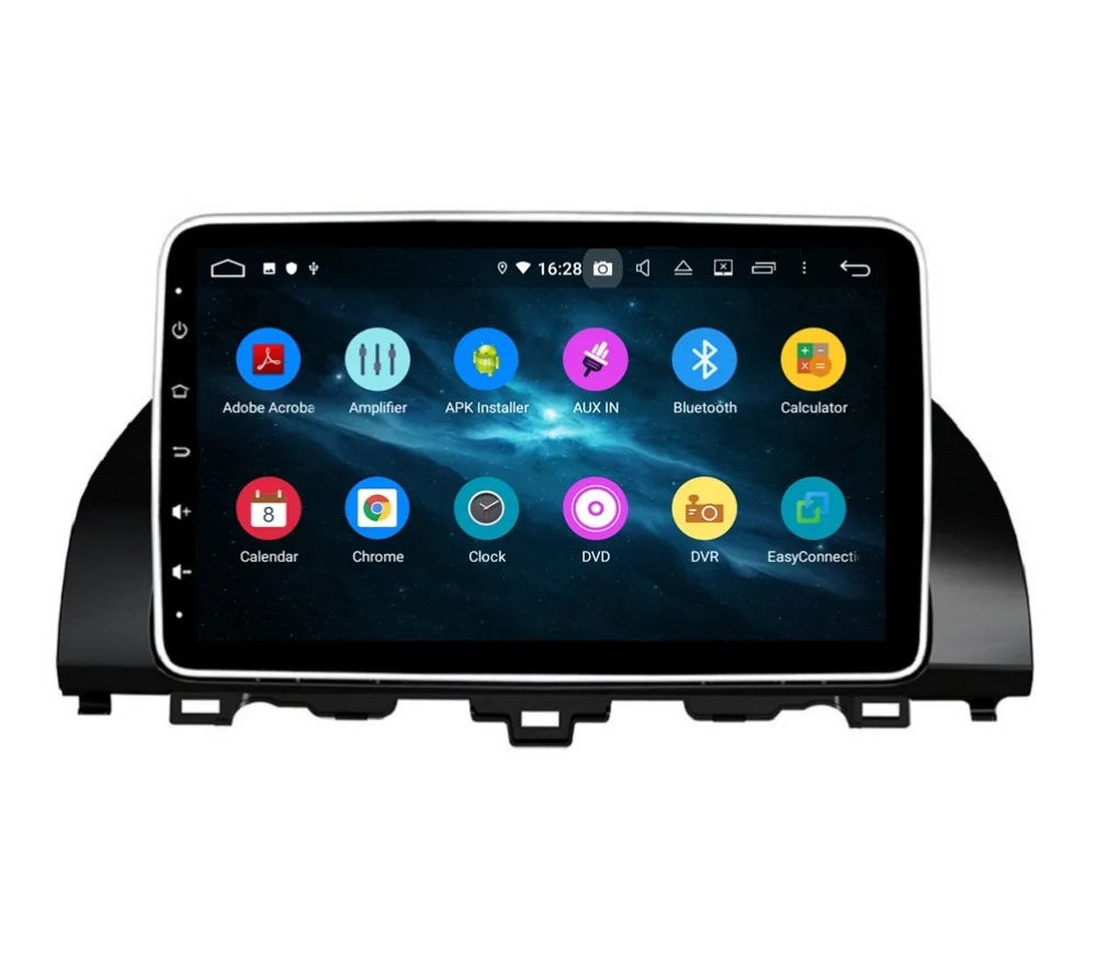 Clearance 4GB+64GB 8 Core 10.1" Android 9.0 Car DVD Player for Honda Accord 2018 GPS Audio Stereo Radio Bluetooth WIFI Mirror-link USB DVR 5