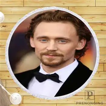 

Custom DIY Customized Microfiber Fabric tom-hiddleston (1) Round Beach Blanket Towel Printed on Demand 150cm #19-01-28-3-32