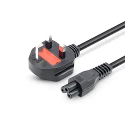 2Pcs1. 8 м Великобритания Plug 3 зубец Мощность шнур 13A 250 В с предохранителем 3x0,75 m2 стены шнур мощность Кабель сетевой адаптер для ноутбука