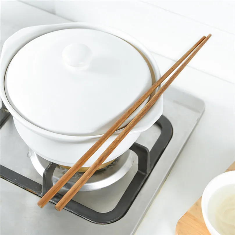 New Super Long Chopsticks Wooden Chopsticks Cook Noodles Deep Fried Hot Pot Chinese Style Food Sticks Kitchen Tools #3F14 (3)