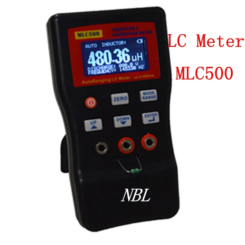 MLC500 Digital LC Meter Professional LCD Capacitance Inductance Meter 500KH LC RC Oscillation Inductance Multimeter 0.01pF 100mF