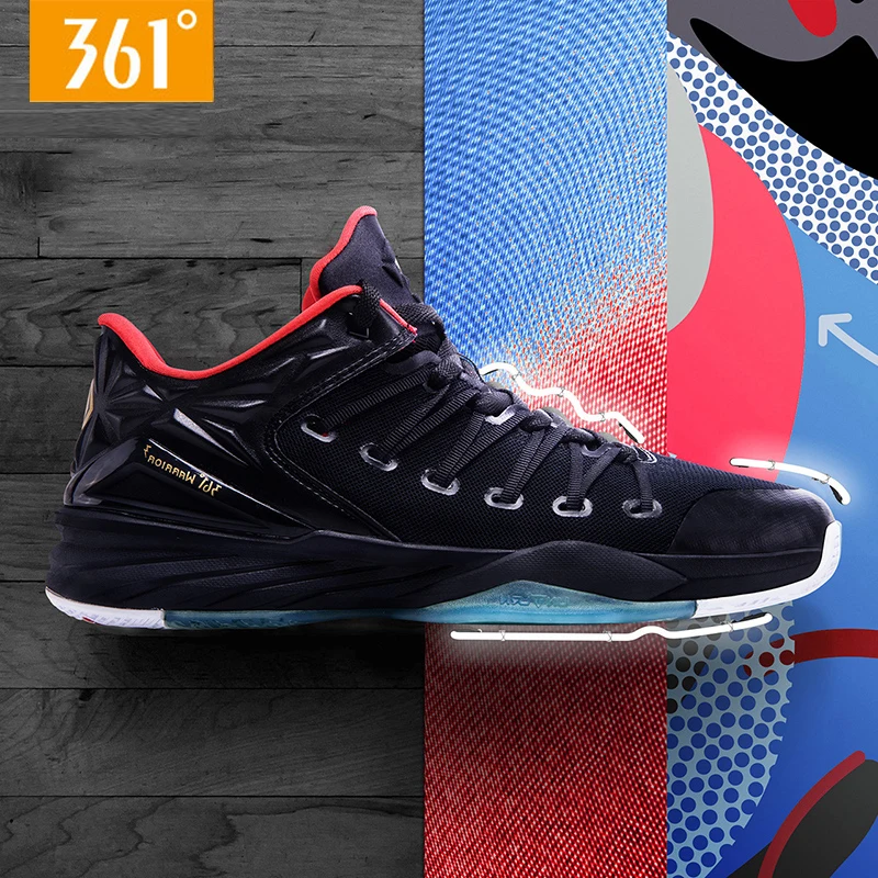 361 Shoes New Men Basketball Shoes Winter Wear Resisting Sports Damping