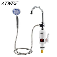 ATWFS électrique rapide chauffe-eau instantané robinet salle de bain radiateurs instantané robinet de douche d'eau chaude chauffage avec affichage de la température 1
