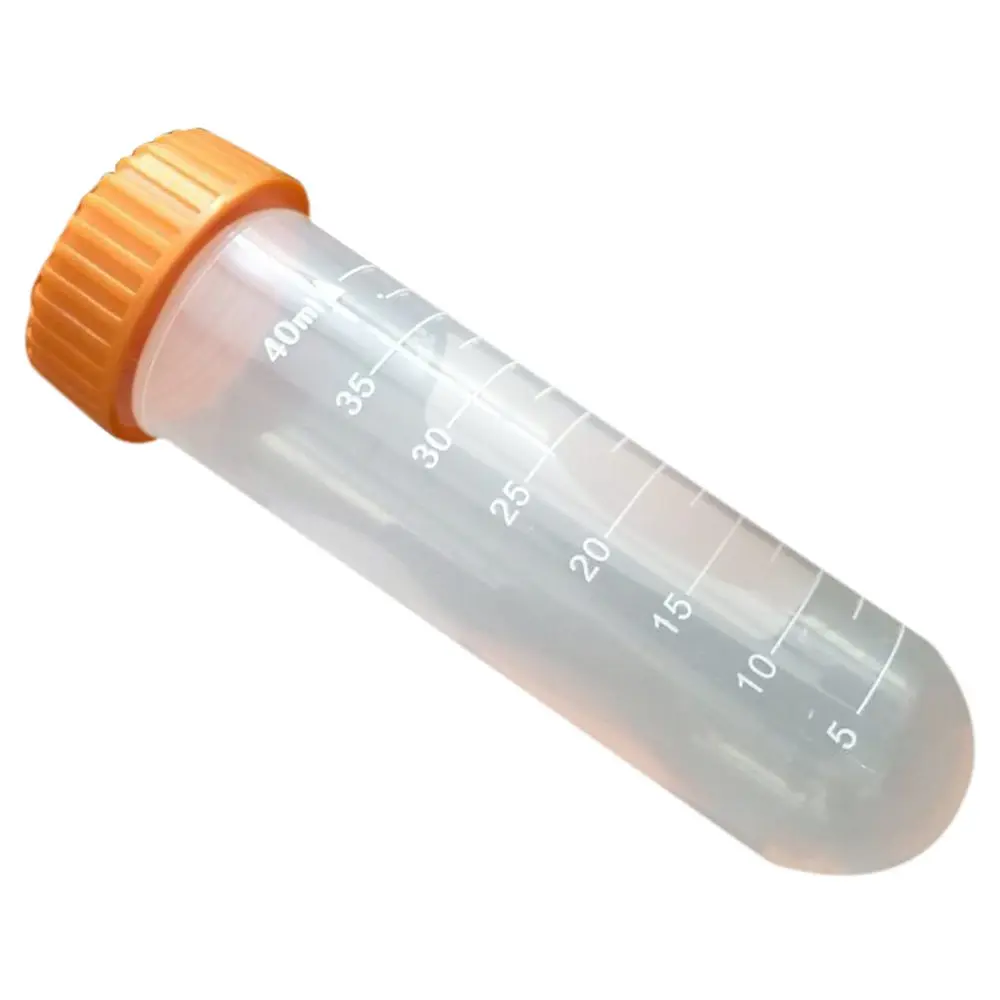 

50 ml rund Boden Kunststoff centrigue Tube Schraubdeckel Graduated Labor Tube, 10 Stuck