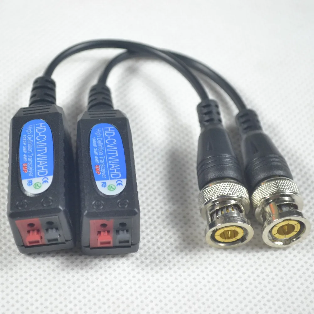 10 пар витые пассивные трансиверы видеонаблюдения BNC витая пара Cat5 HD-CVI/TVI/AHD 5MP 4MP 3MP