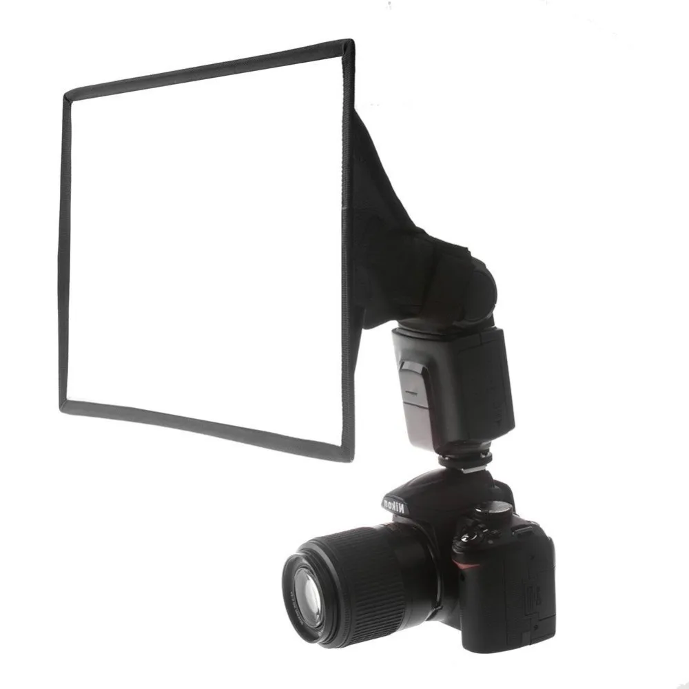 

Wrumava 8 * 12 in / 20 * 30cm Universal Collapsible Square Studio Softbox Flash Diffuser for Camera Flash Gun for Canon Nikon